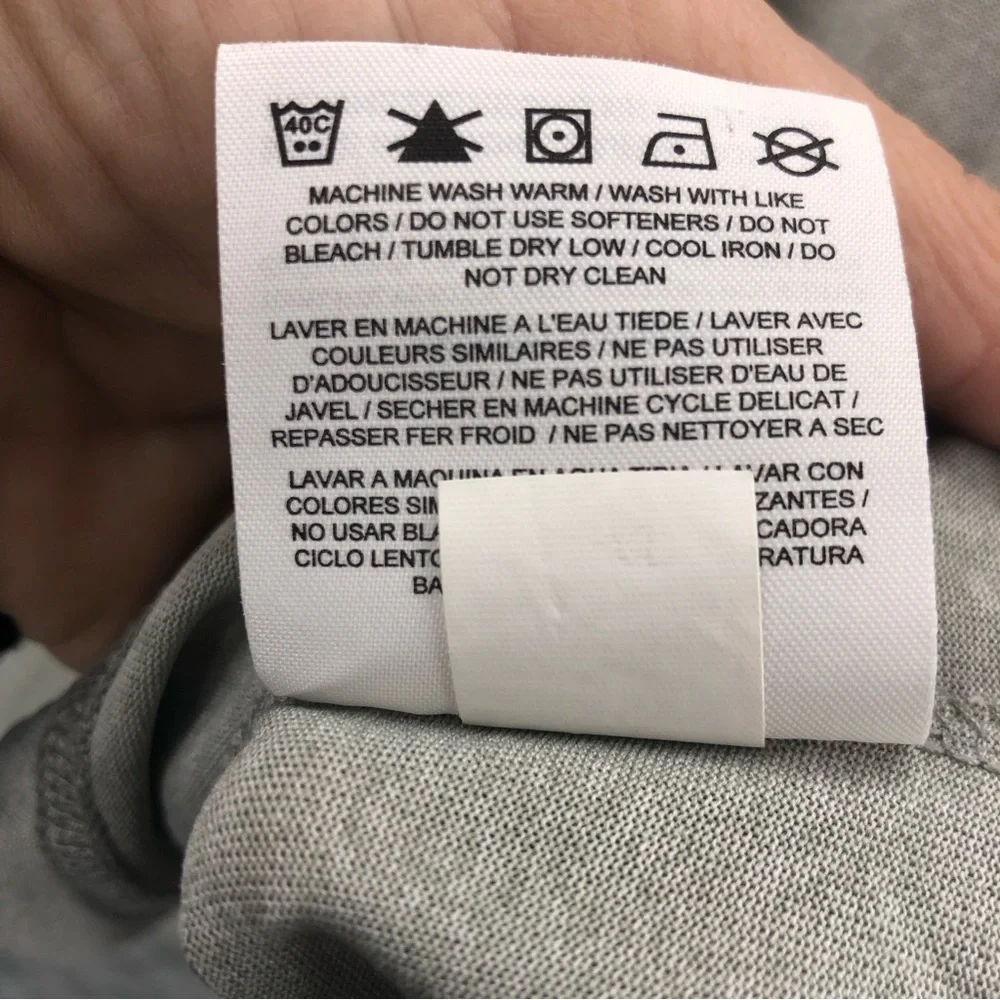 Nike Shirt Mens XL Gray Long Sleeve Athletic Workout Checkmark